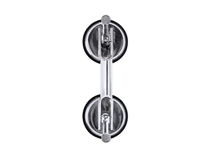 Shower handle with suction cups, Chrome