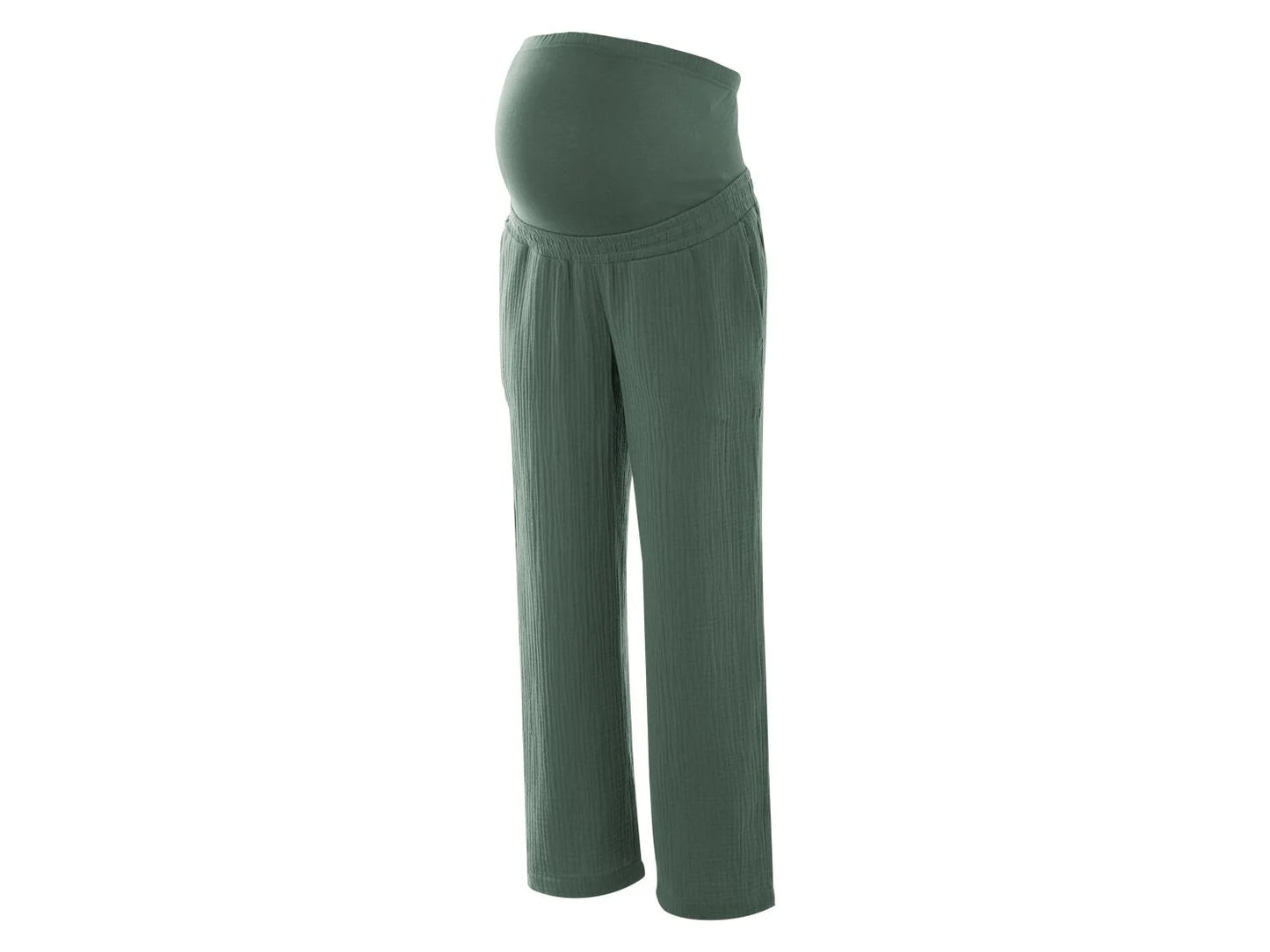 Women's muslin maternity pants (Green)