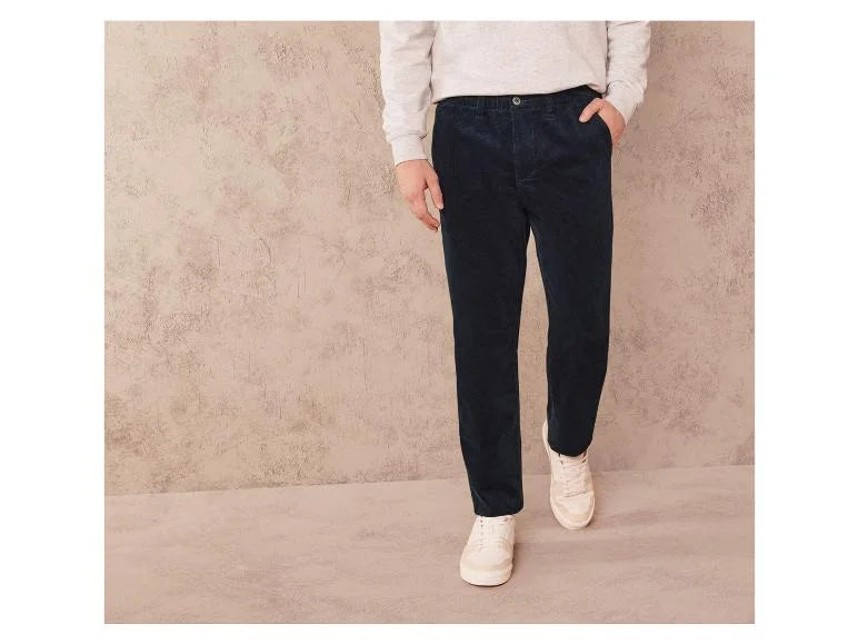 Men's velvet trousers LIVERGY® (Slim Fit)