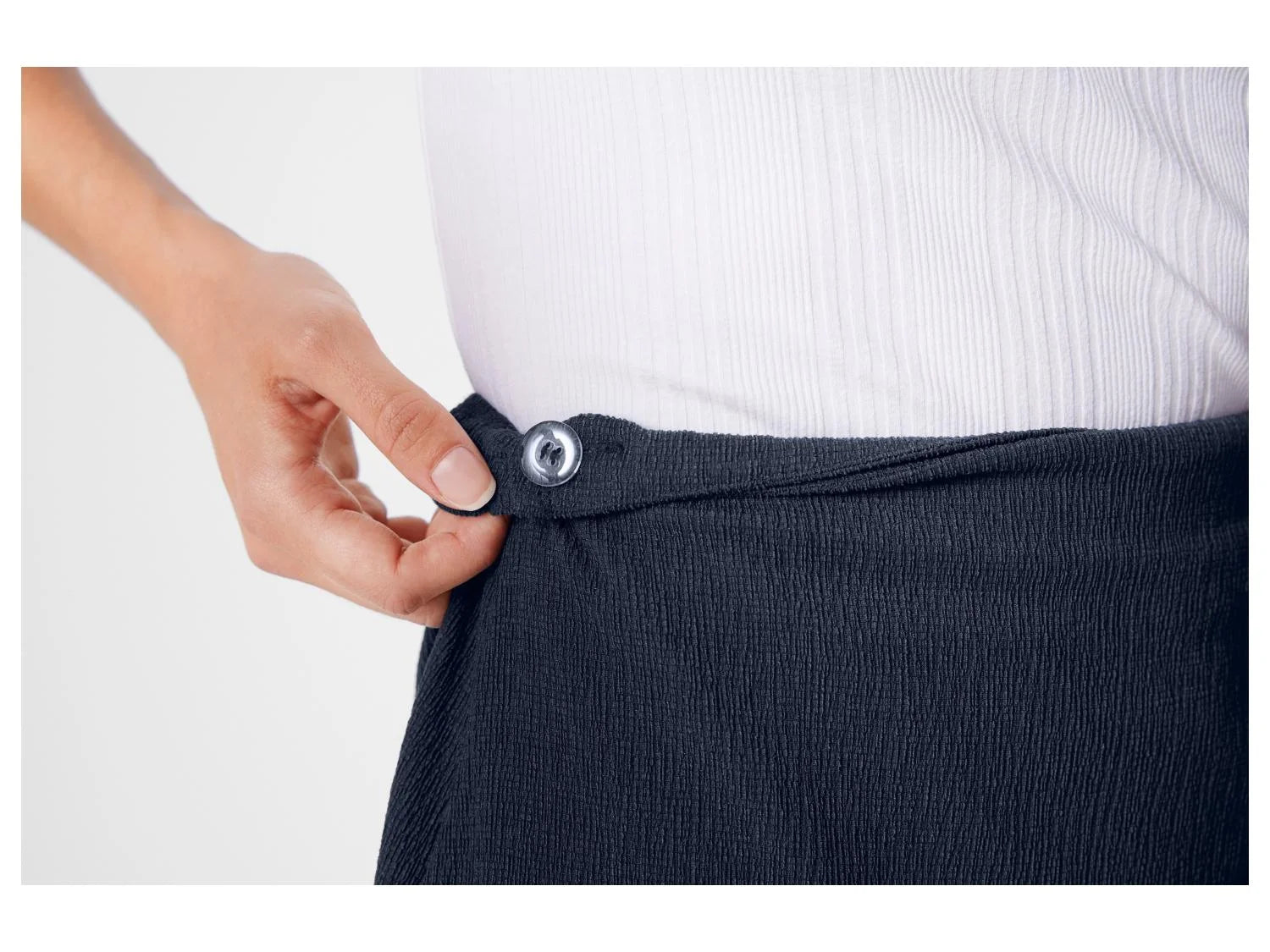Women's wrap midi skirt (Navy)