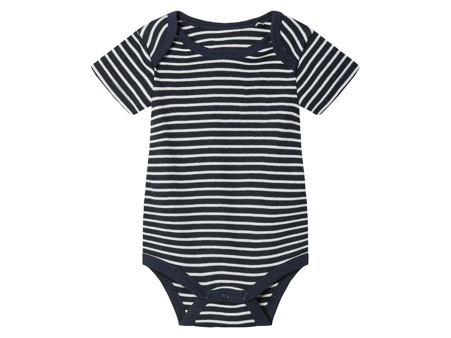 Boys' short-sleeved bodysuit for babies, 2 pieces