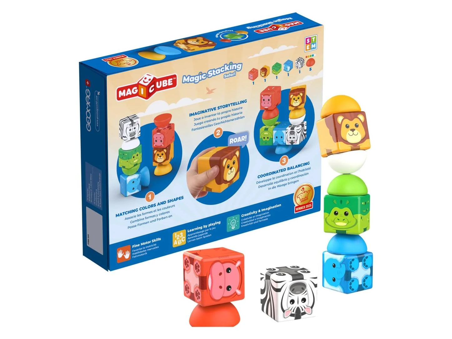Magnet set »Magicube Blocks - Safari«