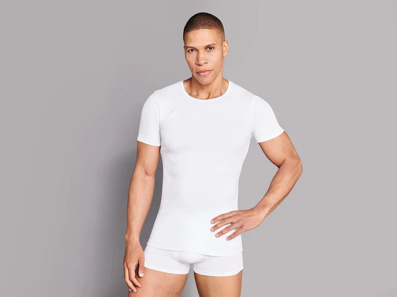 Men's undershirt, 3 pieces (round neckline)