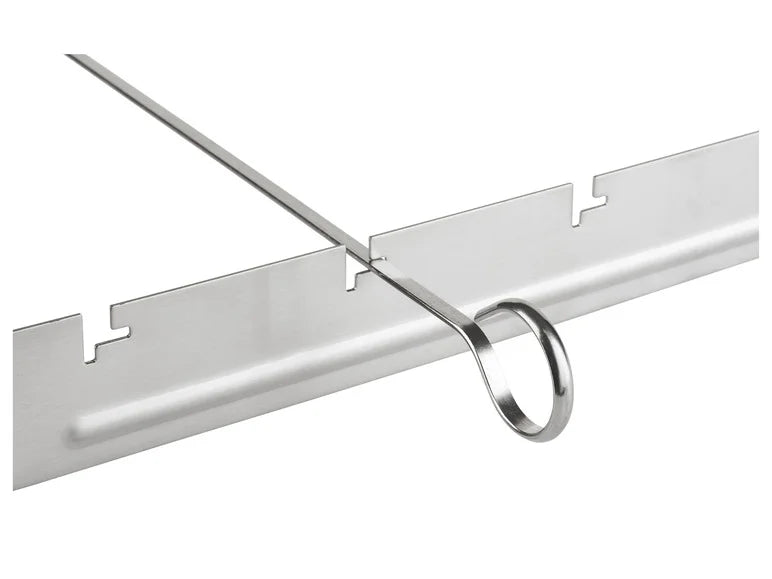 Stainless steel grill skewer set