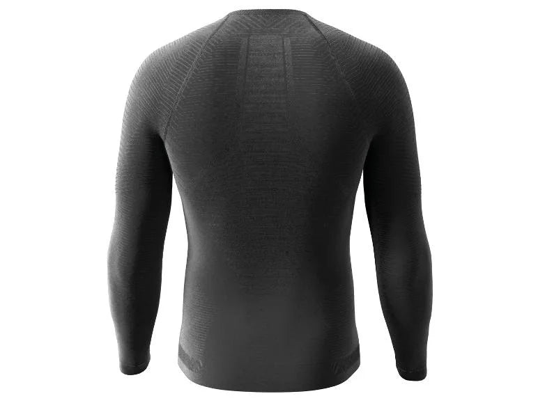 Men's functional long-sleeved base layer T-shirt (Black)