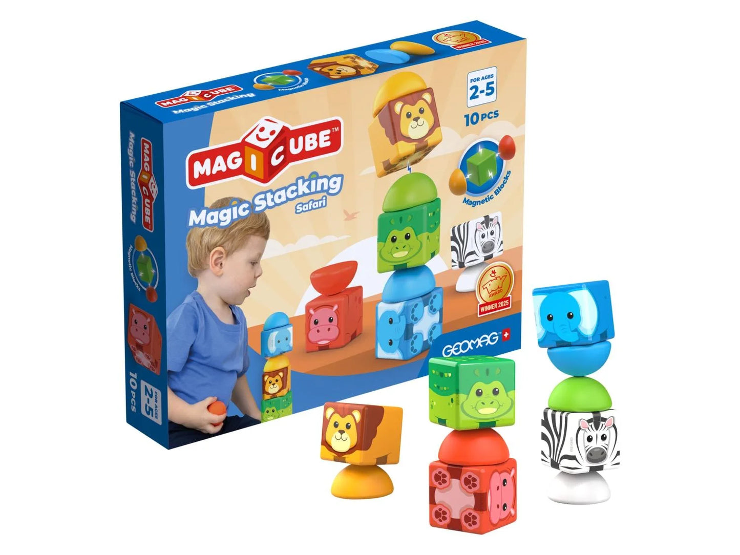 Magnet set »Magicube Blocks - Safari«
