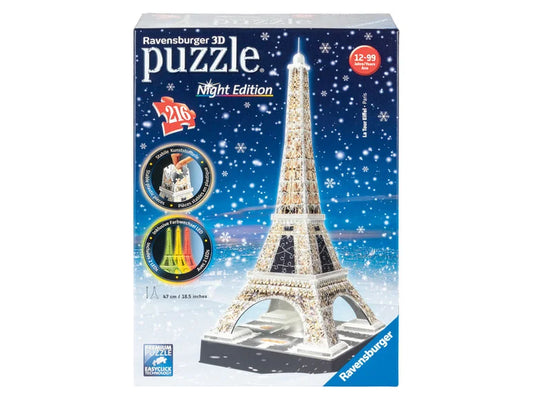3D Puzzle Building, 216 pieces, with LED light
