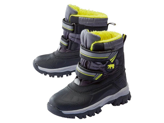 Toddler winter boots, warming (Boys, Black)