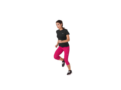 Women's Functional Capri Leggings (pink)