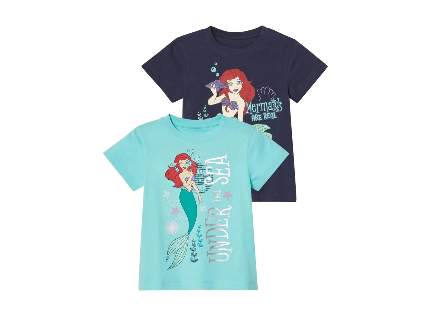 Girls' T-shirt, 2 pieces, The Little Mermaid