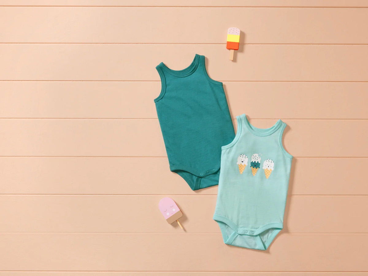 Set of 2 baby bodysuits
