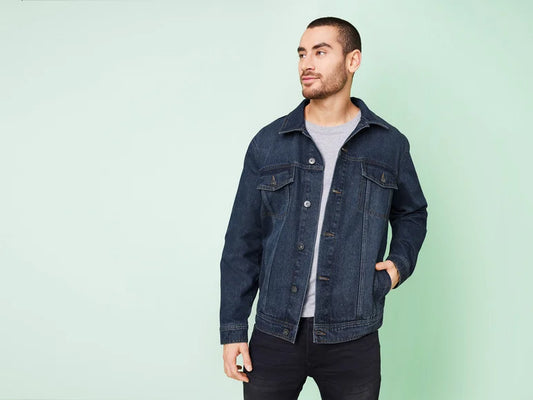 LIVERGY® Men's denim jacket