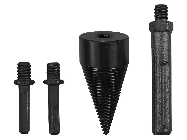 Wood splitting drill bit, 4 pieces
