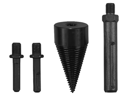 Wood splitting drill bit, 4 pieces
