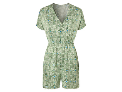 جمبسوت نسائي من الساتان Esmara® (أخضر زيتي)