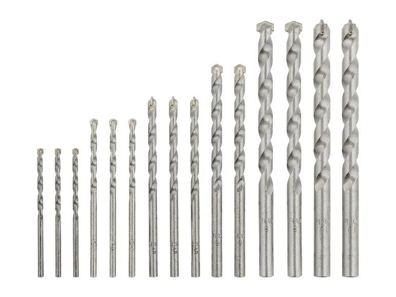 Concrete drill bits, 15 pieces