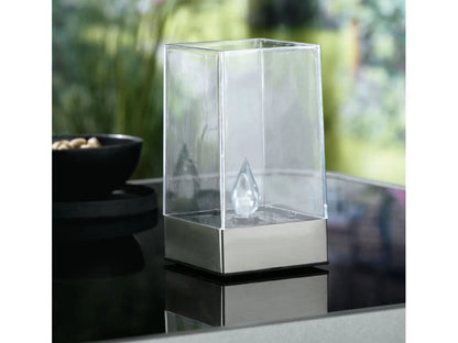 LED solar torch with realistic flickering effect