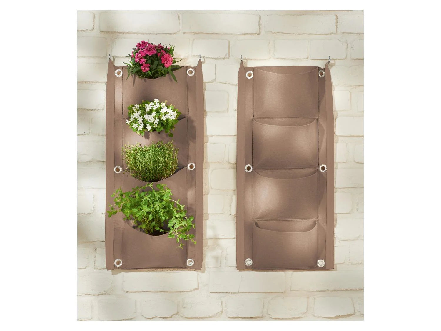 Wall-mounted grow bag, set of 2