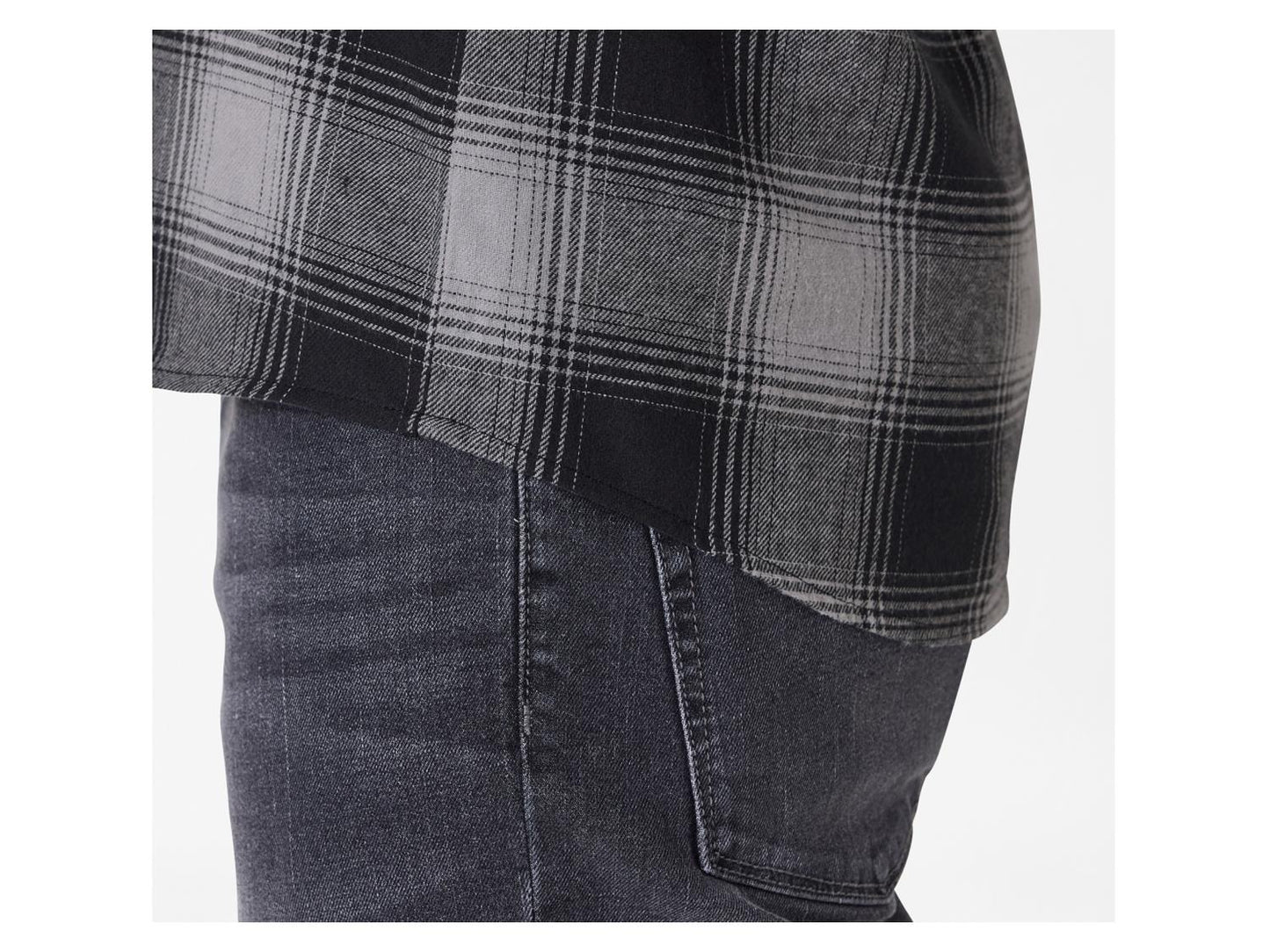 Men's Checkered Shirt (Black/Grey)