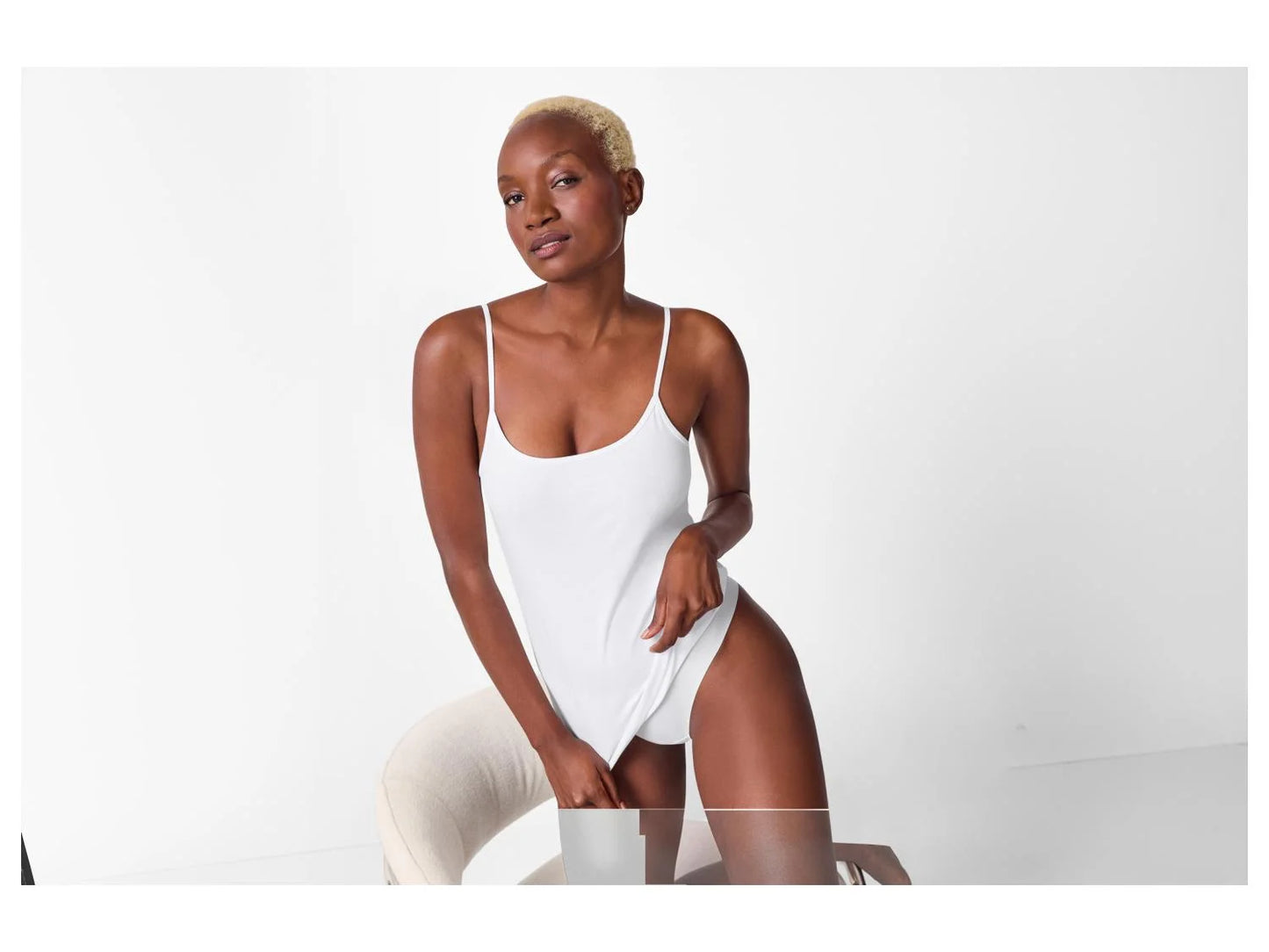 Women's tank tops, 5 pieces (White)