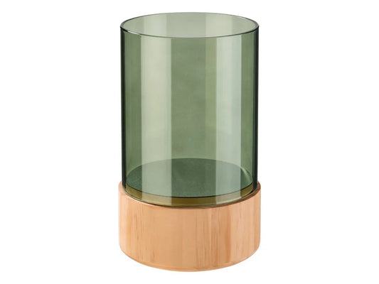 Glass candlestick