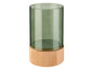 Glass candlestick