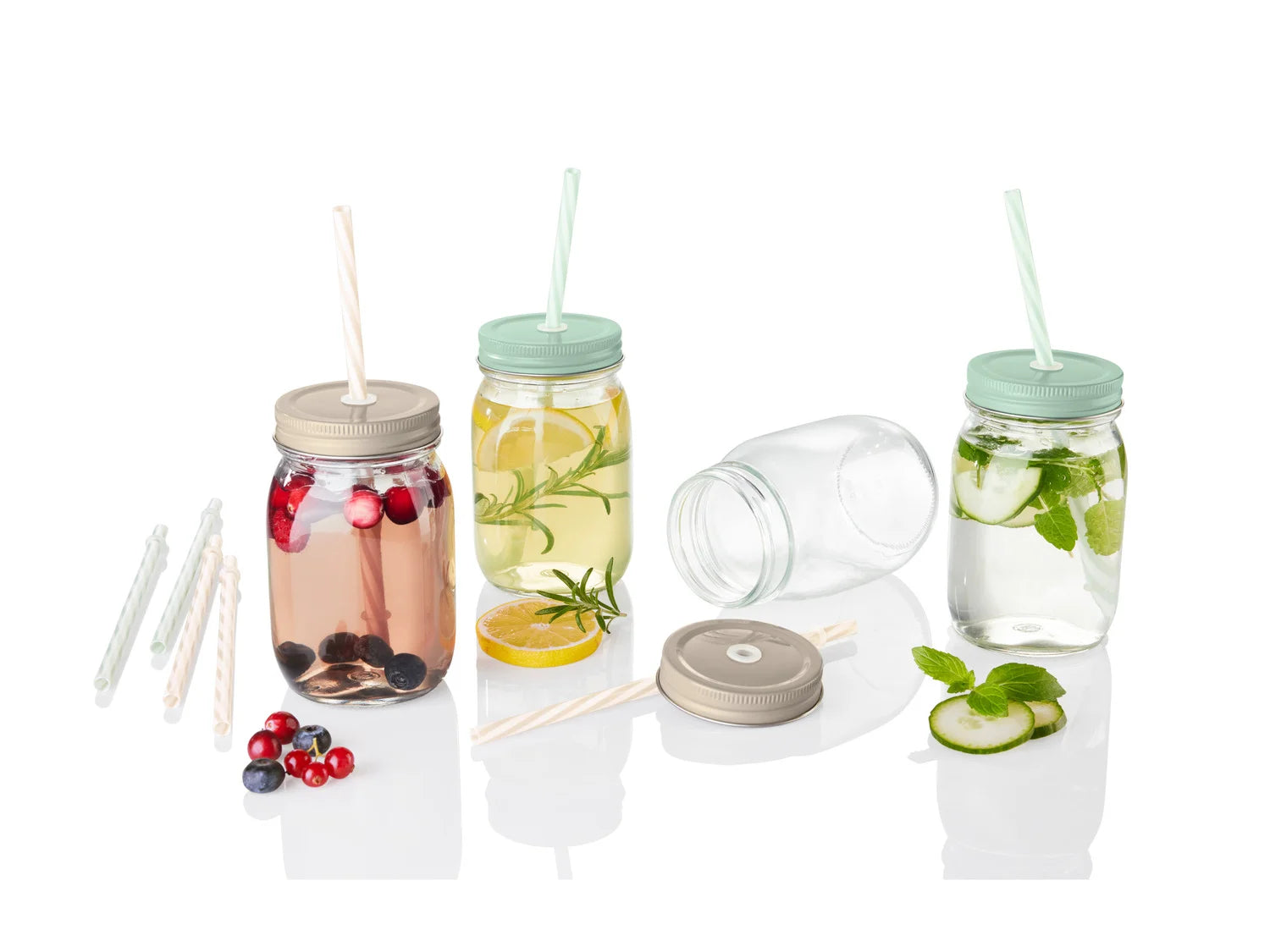 Set of jars, 4 pieces