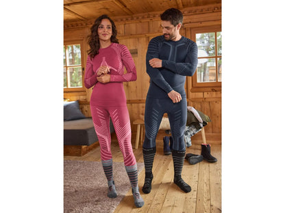 Men's functional underwear, seamless, with ventilation zones (Navy)