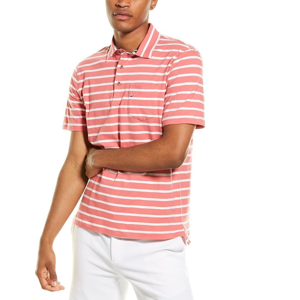 Tailor Vintage Airotec Sailor Stripe Stretch Polo