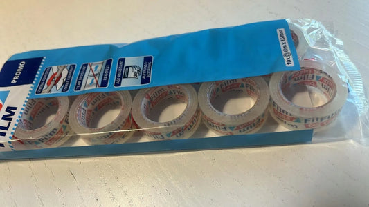 TESA 10 pcs OFFICE ADHESIVE TAPE 10m x 15mm