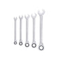 PARKSIDE® ratchet ring spanner set, 5-piece, made of chrome-vanadium steel