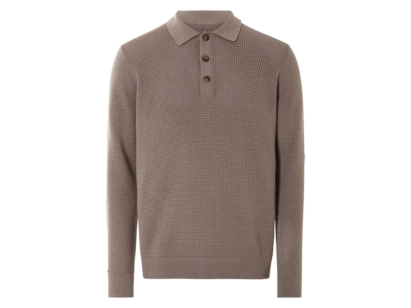 Men's long-sleeved polo shirt