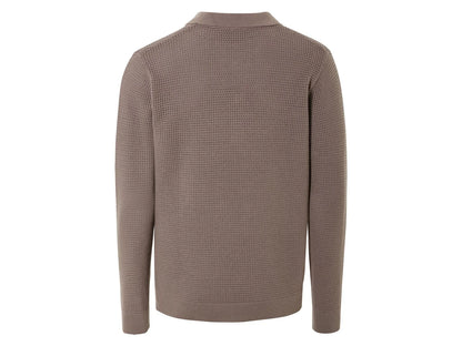 Men's long-sleeved polo shirt