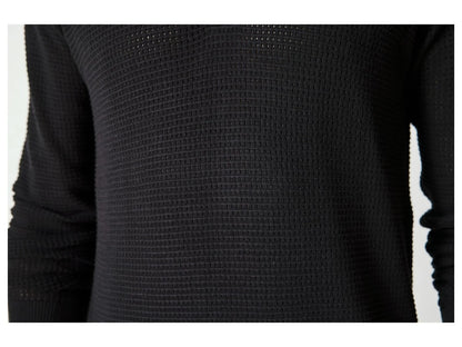 Men's long-sleeved polo shirt