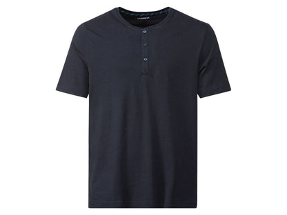 Livergy Men’s Pajama Set (T-Shirt & Shorts) – Navy Blue