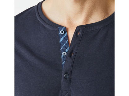 Livergy Men’s Pajama Set (T-Shirt & Shorts) – Navy Blue