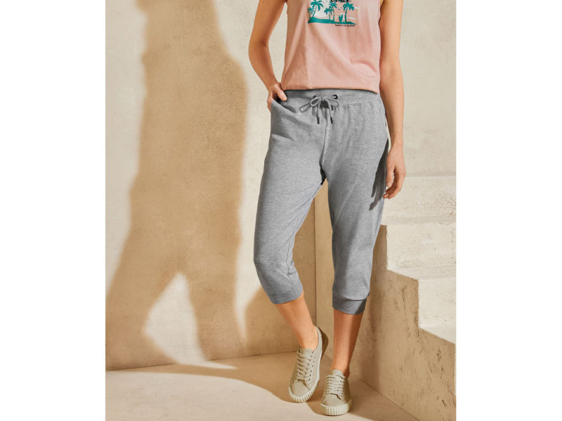 Women's Grey Cropped Joggers