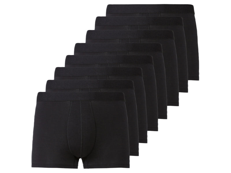Boxers, Black, 8 Pack