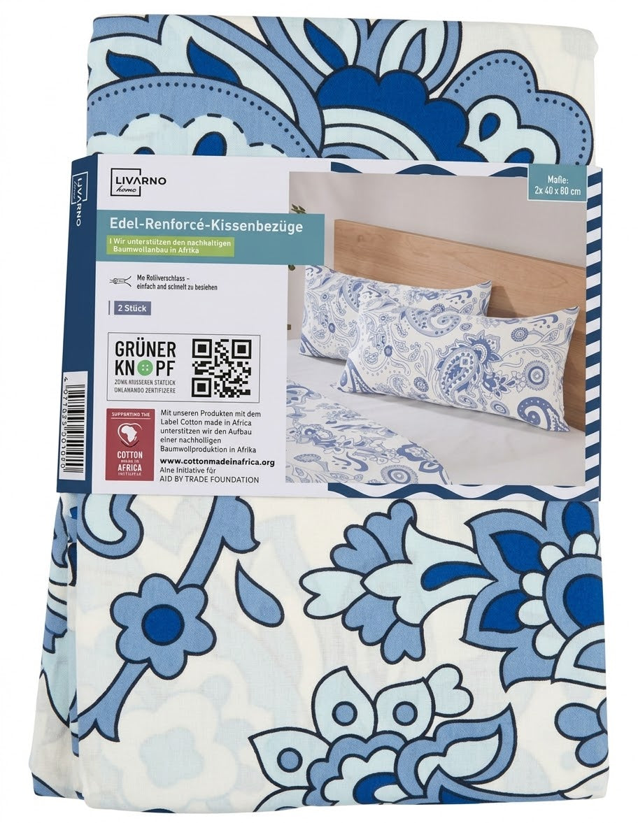 Livarno home Premium Percale Pillowcases