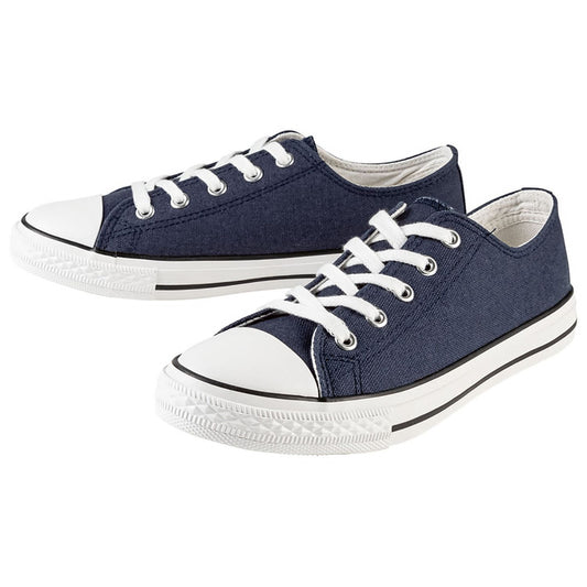 LIVERGY Men's Canvas Sneakers (Navy blue)