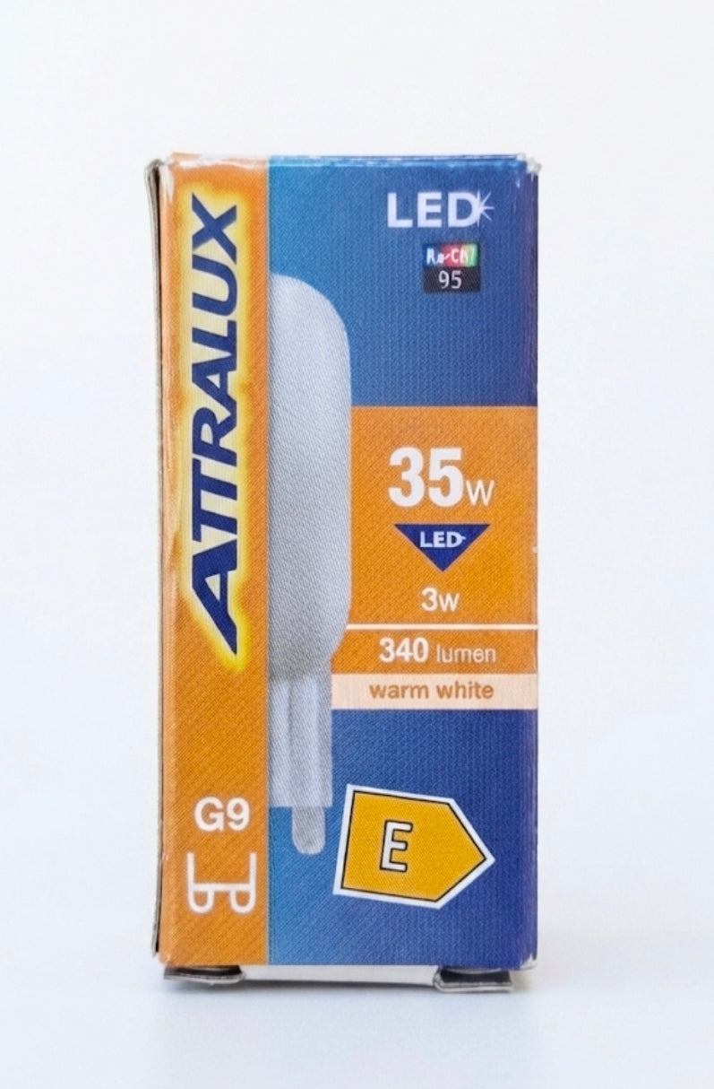 Attralux G9 LED Bulb 3W (35W Equivalent) 340 Lumens Warm White - CRI 95