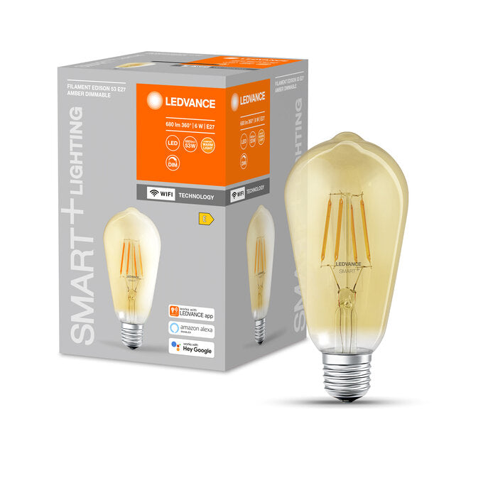SMART+ Filament Edison Dimmable 53 6 W/2400 K E27