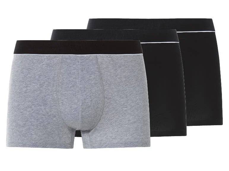 Esmara men's boxers set of 3 (Black/grey)