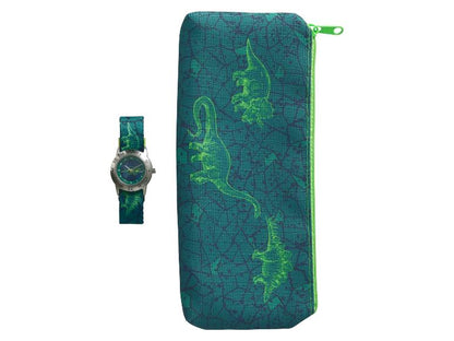 AURIOL Kids' Dinosaur Watch with matching pencil case