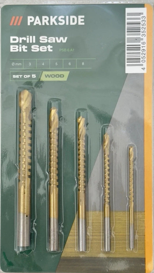 Parkside® PSB 6 A1 Drill Saw Bit set (Milling Drill Bit)