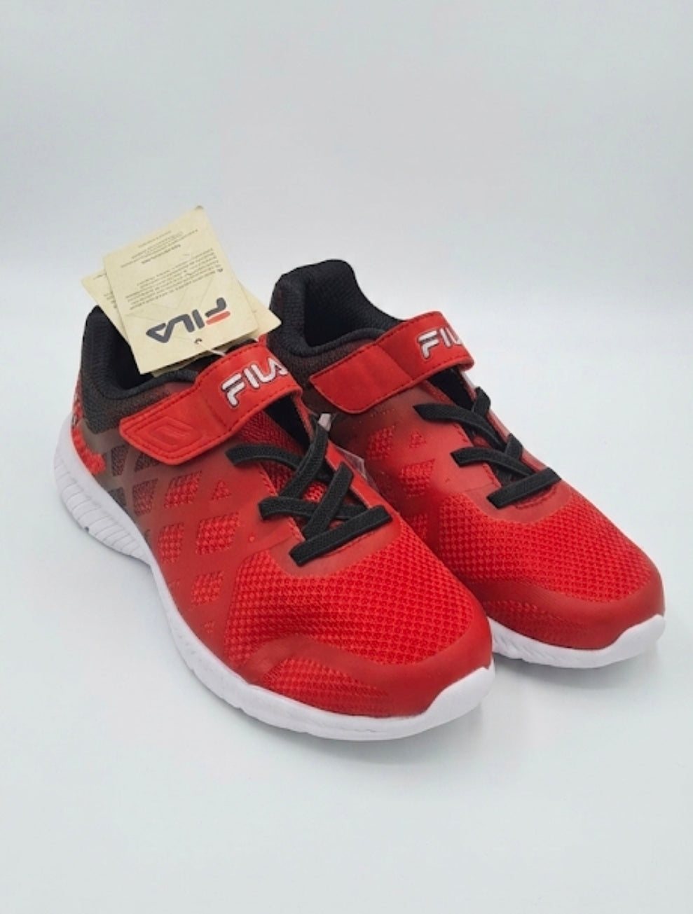 FILA Kids' Sport Performance Sneakers – Vibrant Red & Black