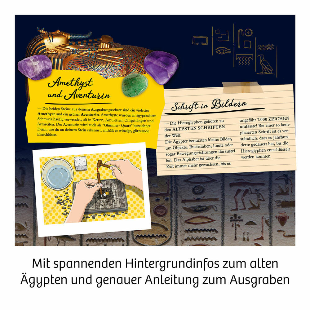 Bring Along Experiments Pharaoh Treasure Experiment Kit Excavation