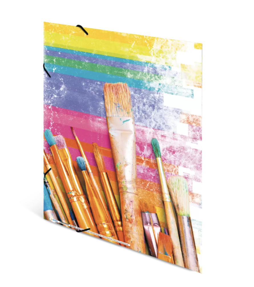 Herma elasticated folder A3 cardboard Brush