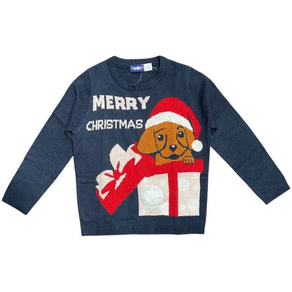Lupilu® kids christmas sweat shirt ( dog in a gift box )