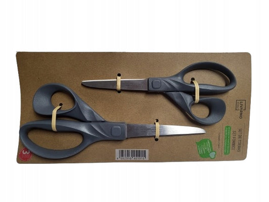 Livarno Home Scissor Set 2 Pieces Multifunctional Stainless Steel grey